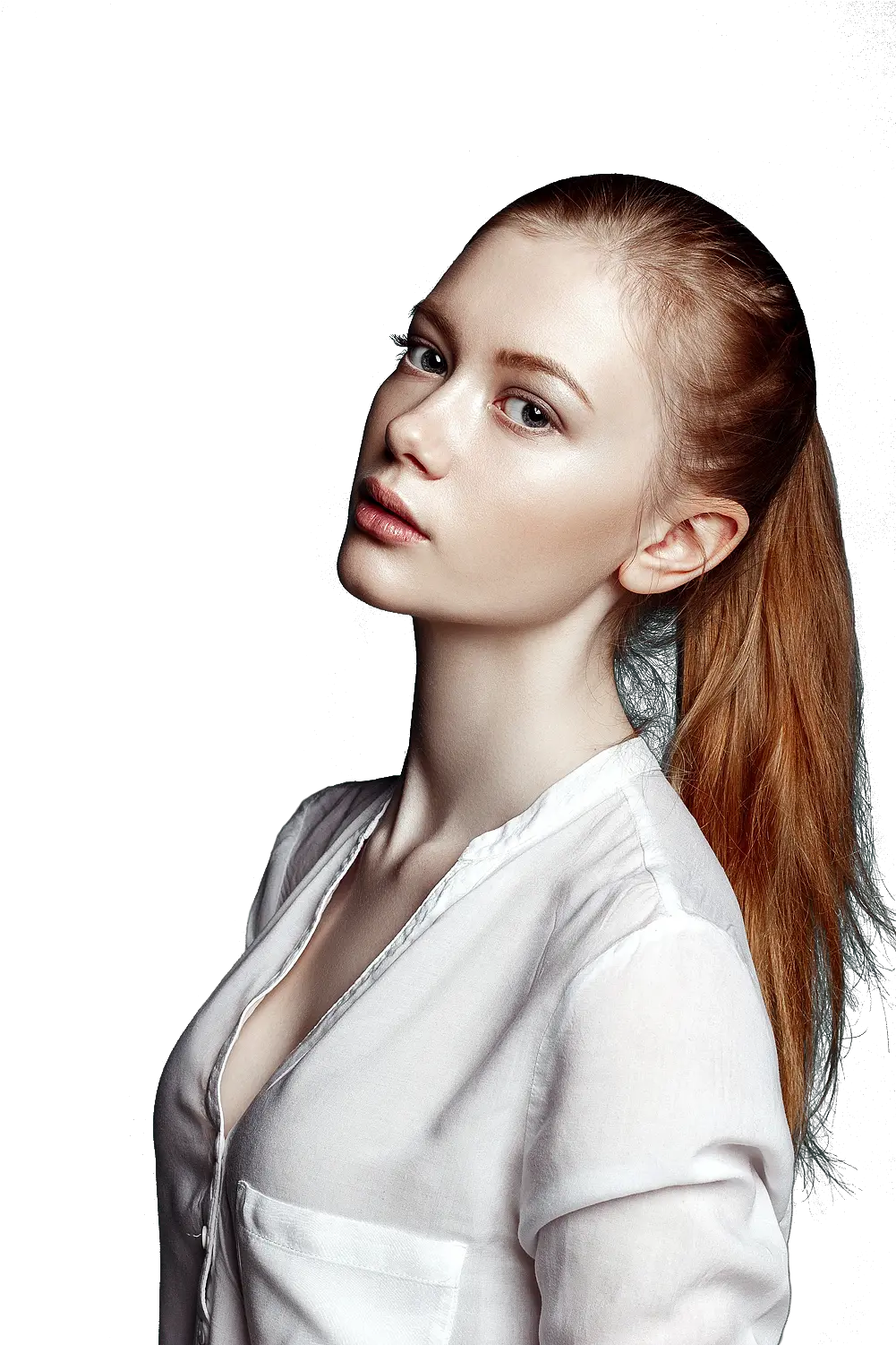 Download Red Haired Girl Png Image For Free Professional Hairstyles For Long Hair Girl Transparent