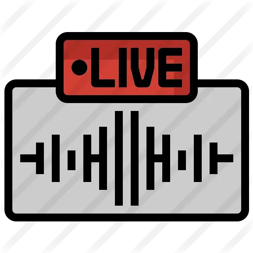 Audio Recording Vertical Png Live Recording Icon