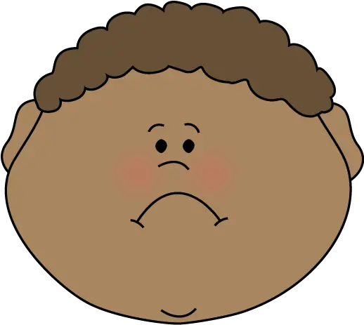 Sad Face Clipart Png Sad Boy Cartoon Face Sad Face Transparent