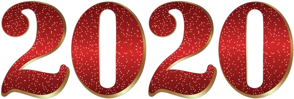 2020 Year Png Illustration Red Glitter Png