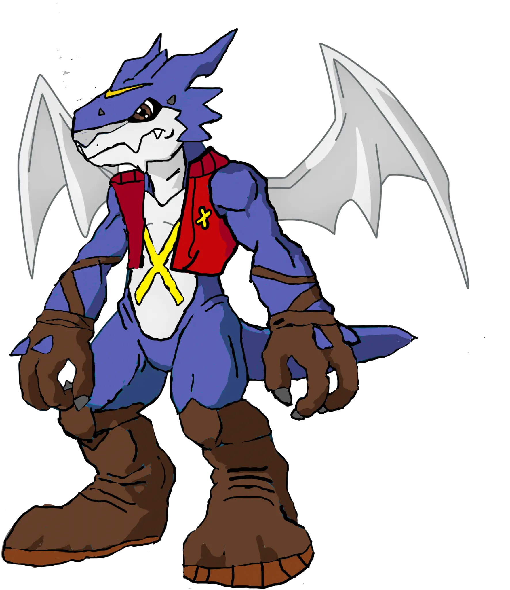 My Digimon Partner Exmons Champion Fighterdramon Pokécharms Digimon Veemon Png Digimon Png