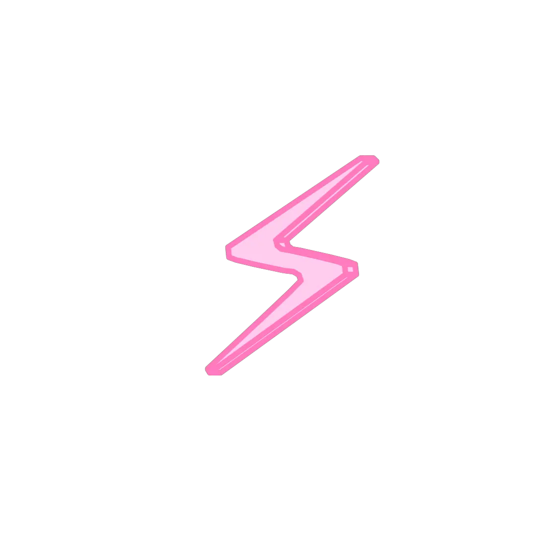 Download Pink Lightning Bolt Sticker Freetoedit Hd Png Parallel Lightening Bolt Png