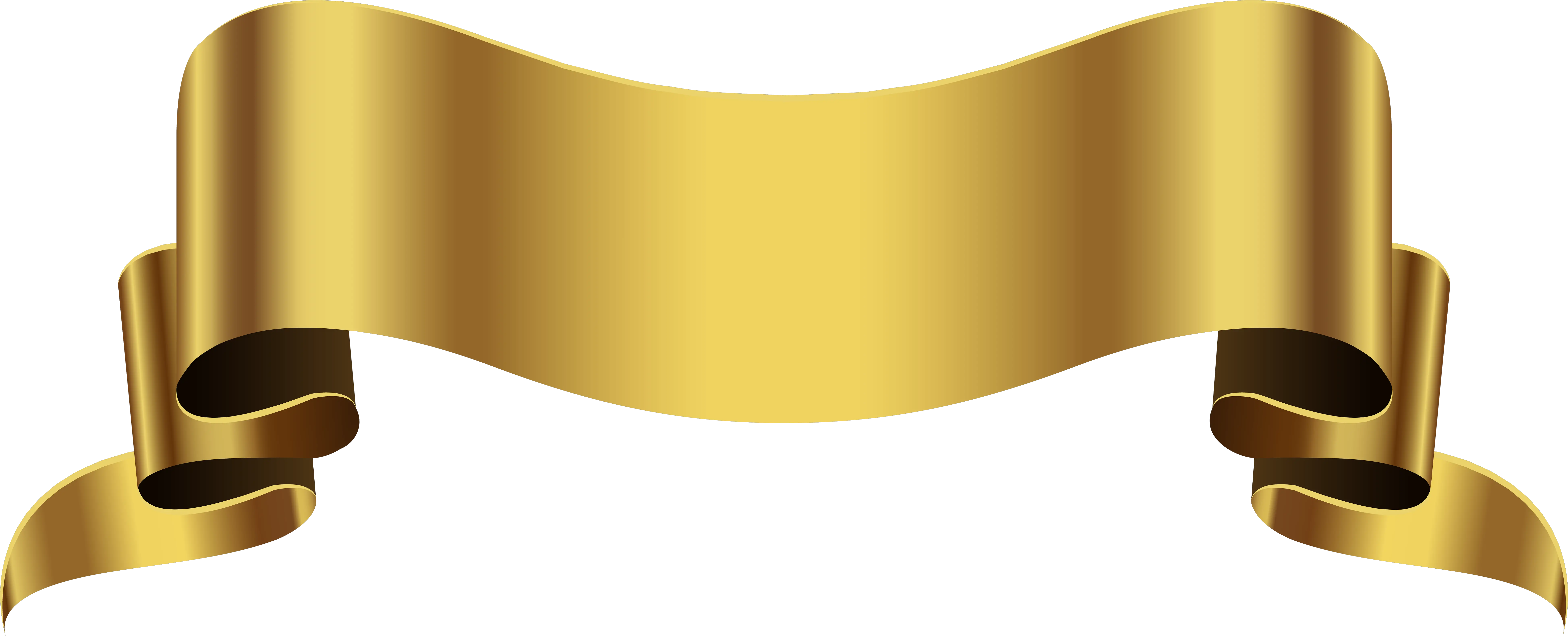 Gold Banner Transparent Png Clip Art Gold Ribbon Transparent Background Banner Transparent png