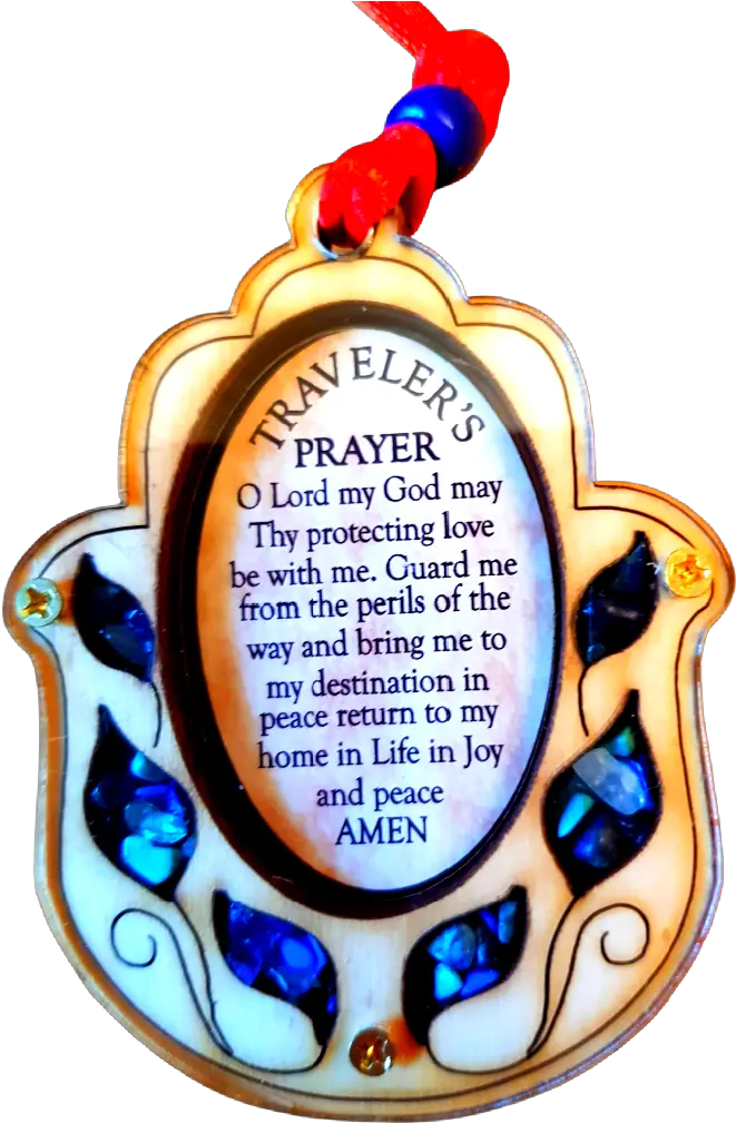 Bluenoemi Small Wood Car Hanging Hand Shape Traveleru0027s Prayer Pray Blessing Hamsa Wooden Lucky Charm Icon Gift Made In The Holy Land Dot Png Prayer Hands Icon