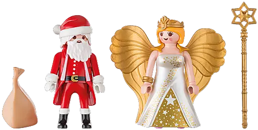 Playmobil Christmas 9498 Santa And Angel Playmobil 9498 Png Christmas Angel Png