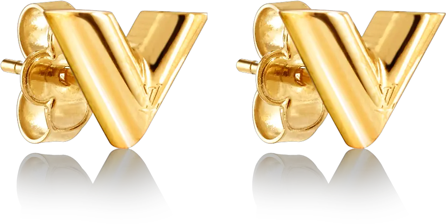 Essential V Stud Earrings Accessories Louis Vuitton Png Earring Png