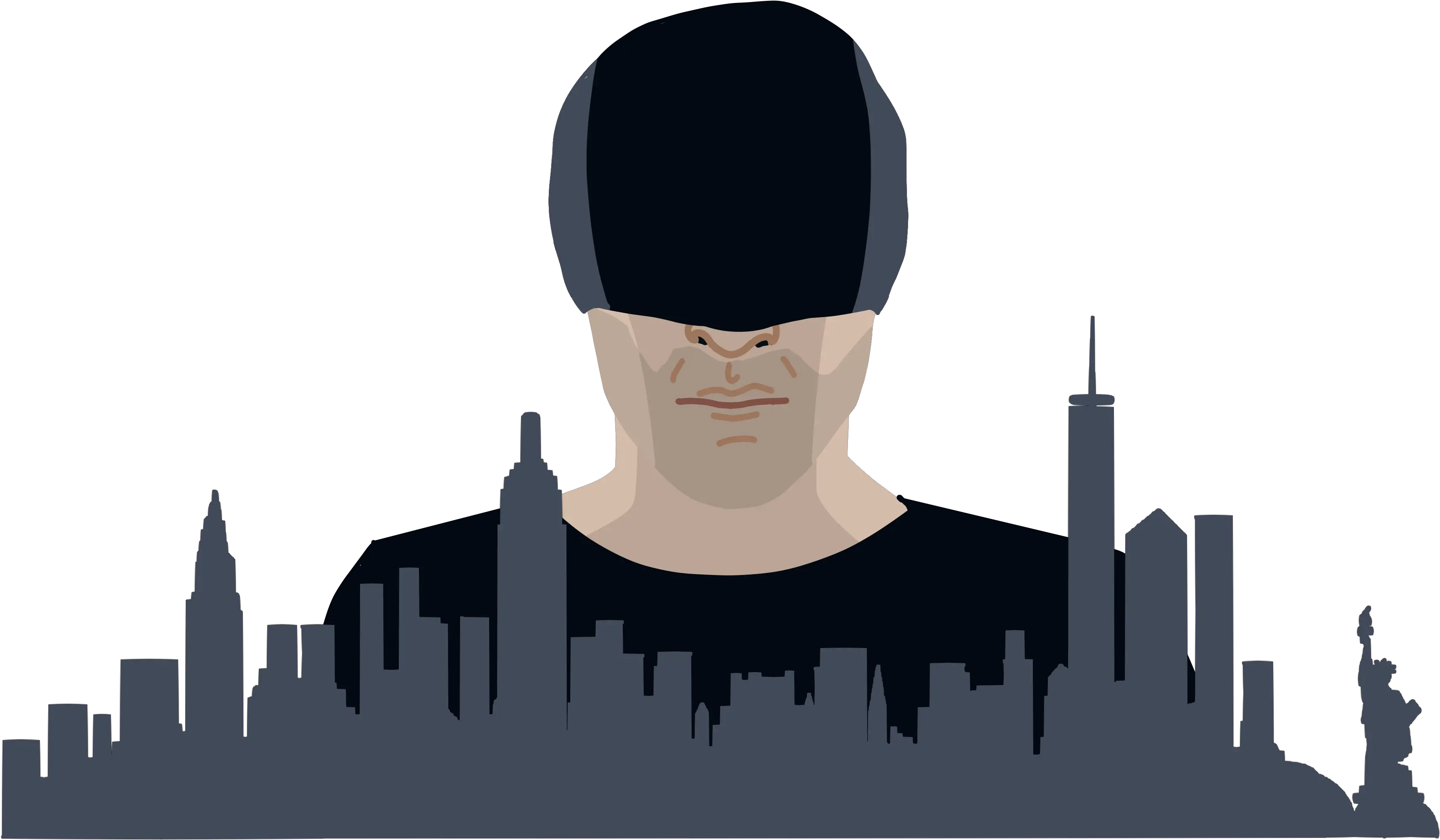 Daredevil Season 3 New York Skyline Silhouette Png Daredevil Transparent