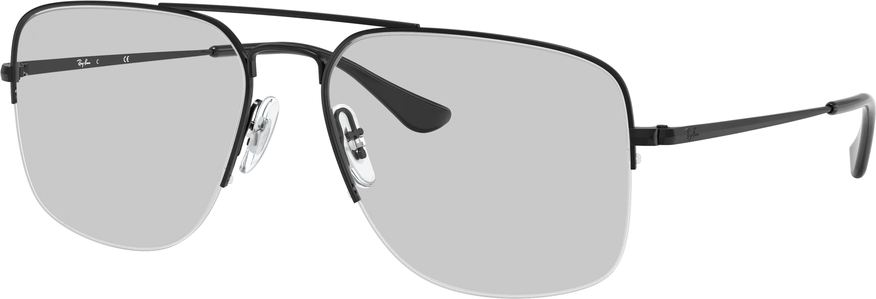 General Gaze Eyeglasses With Black Frame Ray Ban Full Rim Png Silhouette Rimless 7581 Titan Minimal Art The Icon
