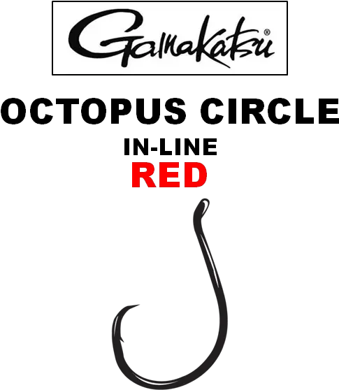 Gamakatsu Hooks Octopus Inline Circle Red Gamakatsu Hooks Png Red Circle With Line Png