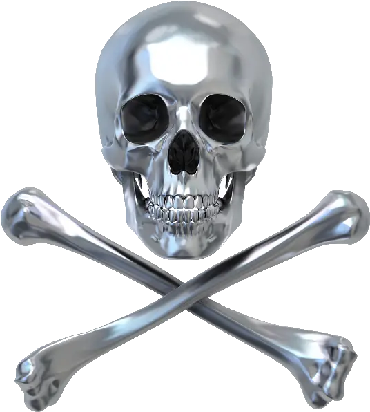 Transparent Metal Skull Png Chrome Skulls 3d Skull Png