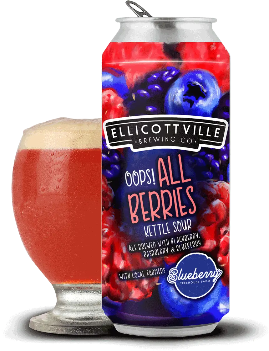 Ebc Oops All Berries Sour Ellicottville Brewing Co In The Us Beer Glassware Png Berry Png