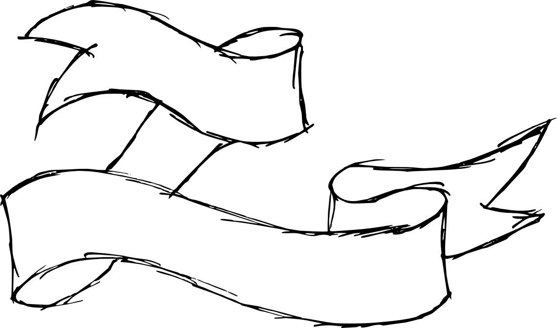 9 Hand Drawn Banner Ribbon Png Transparent Onlygfxcom 2 Ribbon Banner Ribbon Png png