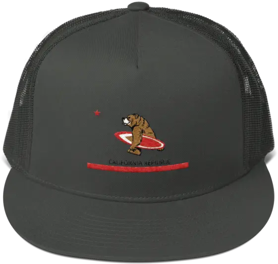 California Bear Republic Heading To Surf Mesh Back Hat Baseball Cap Png California Bear Png