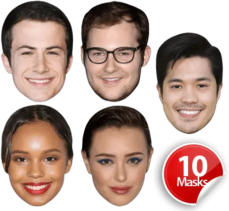 13 Reasons Why Mask Pack Collage Png 13 Reasons Why Png