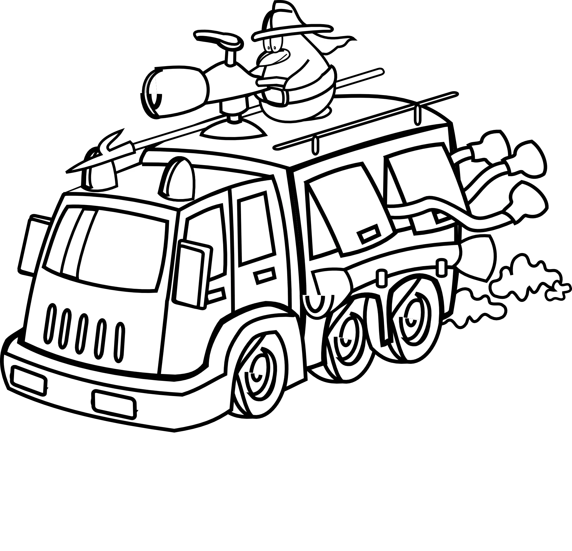 Download Fire Truck Clipart Outline Fire Station Clip Art Fire Brigade Clipart Black And White Png Fire Clip Art Png png