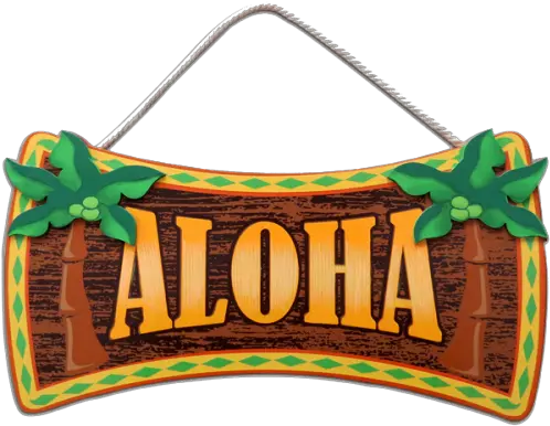 Aloha Wood Sign Tiki Aloha Png Wood Sign Png