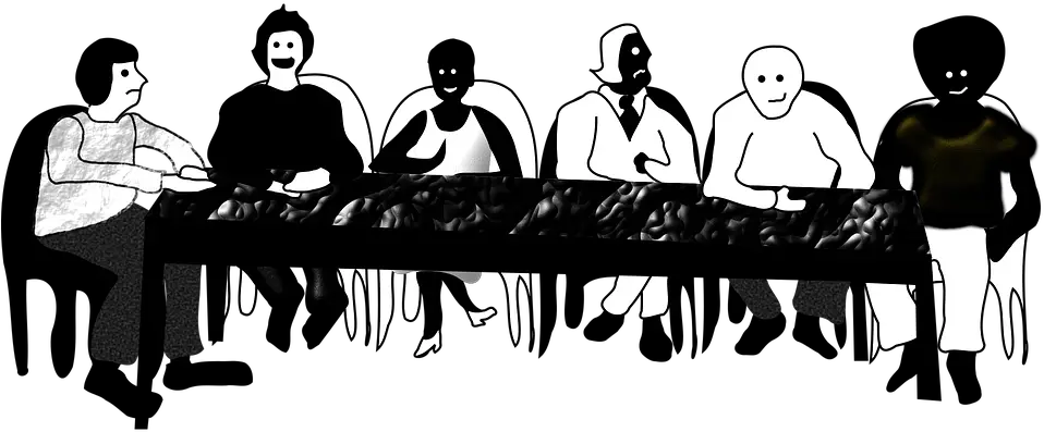 People Table Team People Sitting At A Table Clipart Png People Sitting At Table Png png