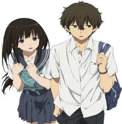 Anime Couple 1 Hyouka Png Anime Couple Png