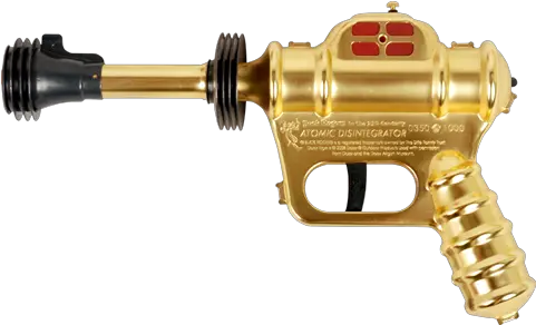 Buck Rogers Atomic Disintegrator Prop Replica By Go Hero Gold Gun Png Ray Gun Png