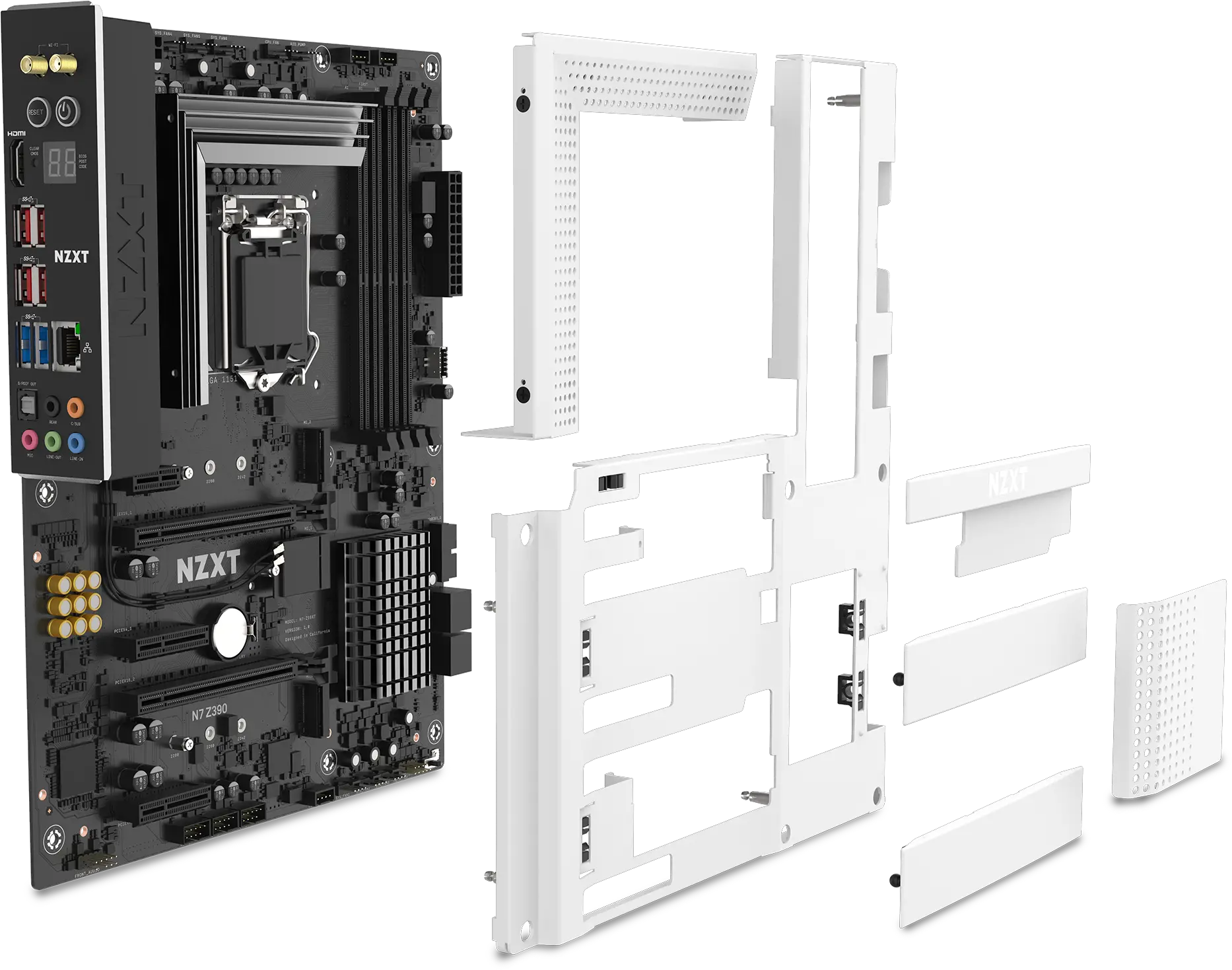 Asus Nzxt And More Launch Z390 Horizontal Png Motherboard Png