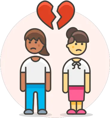 Breakup Couple Lesbian Free Icon Iconiconscom Gay Couple Clipart Png Lgbt Icon