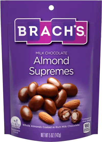Almond Supremes Brachu0027s Candy Milk Chocolate Raisins Png Almond Transparent