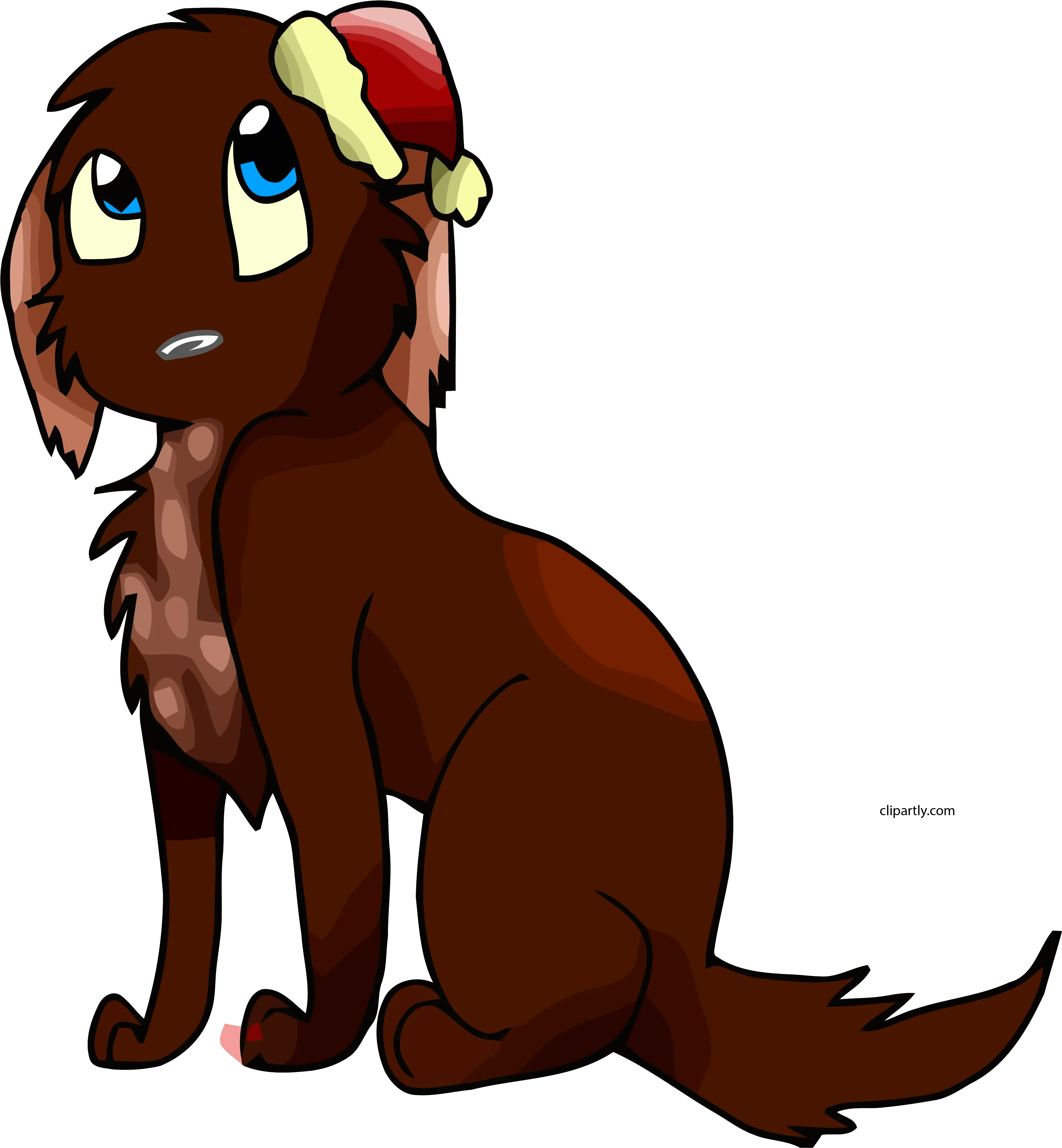 Download Christmas Cartoon Dog Clipart Png Transparent Dog Animated Cute Christmas Dog Dog Clipart Transparent Background png