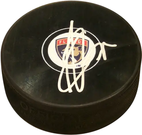 Sergei Bobrovsky Autographed Florida Panthers Hockey Puck Solid Png Hockey Puck Png