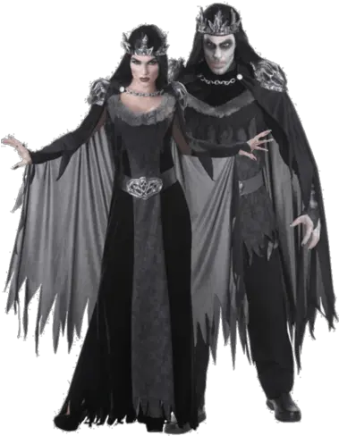 Gothic Couple Png Official Psds Evil King And Queen Costume Black Couple Png