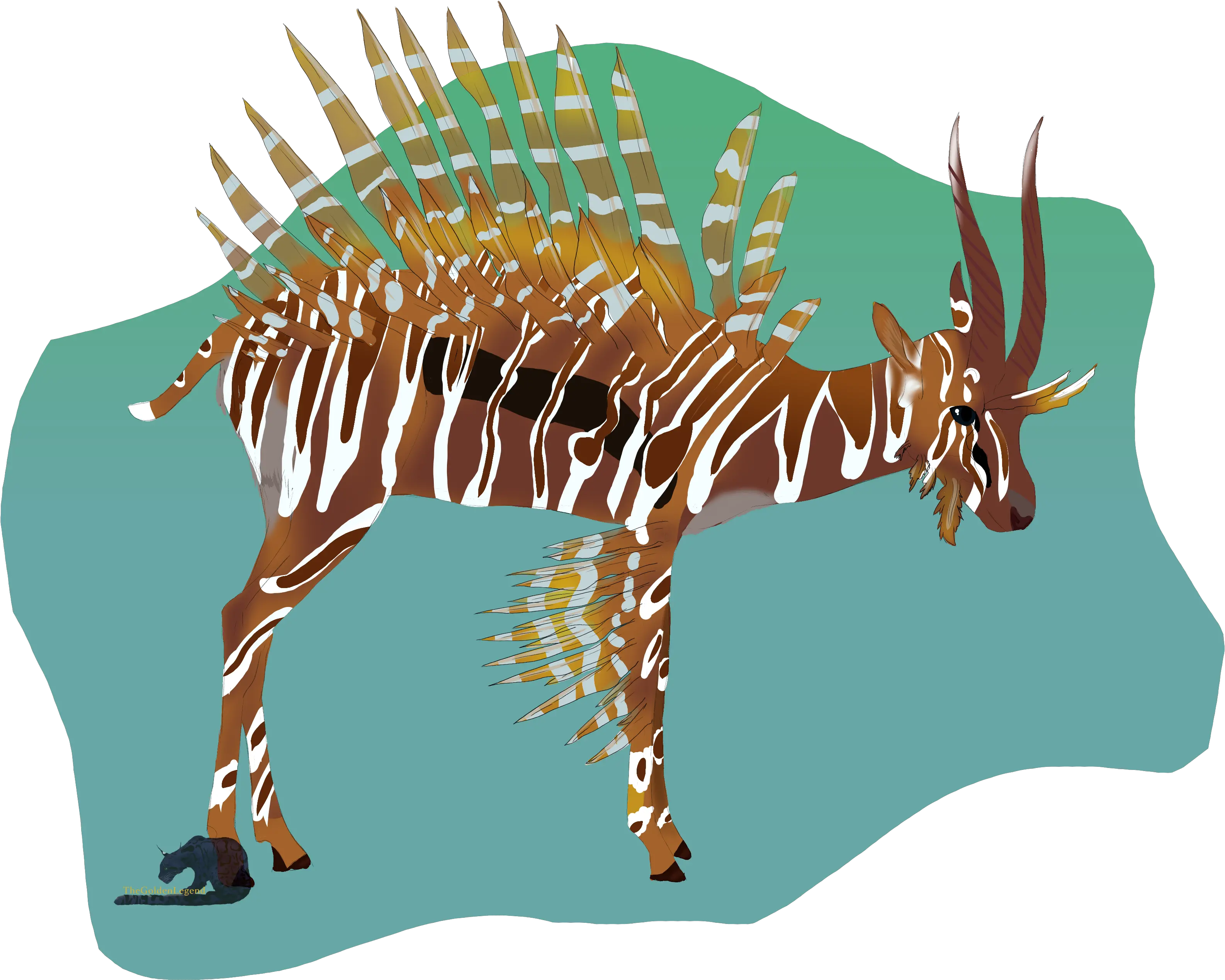 Gazelle Lionfish U003d Rog Lav Jelen U2014 Weasyl Animal Figure Png Gazelle Icon