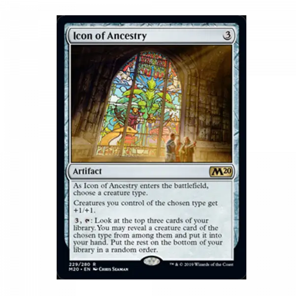 Ancestry Rare Foil Core Set 2020 Icon Of Ancestry Magic The Gathering Png Foil Icon