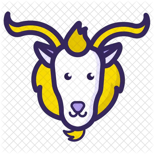 Capricorn Icon Of Colored Outline Style Illustration Png Capricorn Png