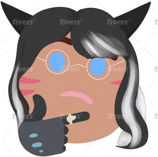 Draw Thinking Emoji Versions Of Your Character Or Furry Fiverr Png Think Emoji Png