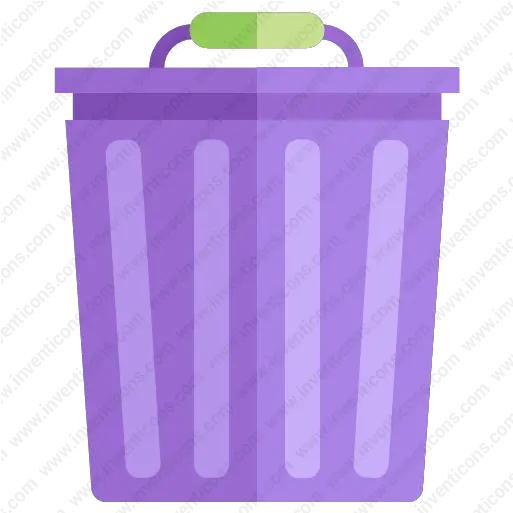 Download Trash Can Vector Icon Inventicons Purple Trash Can Png Trashcan Transparent