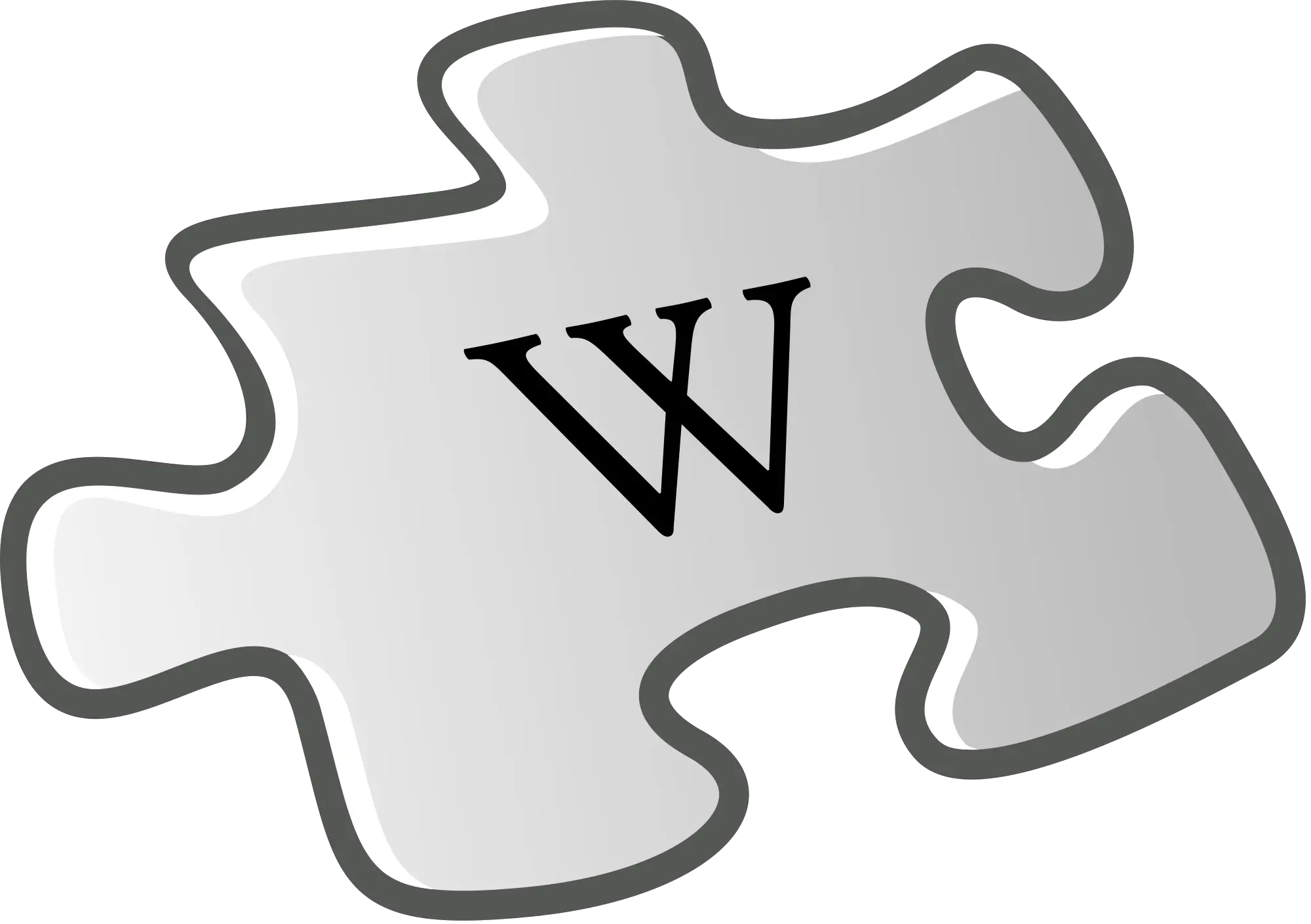 Clip Freeuse Stock File Wiki Letter Wikipedia Logo Png Wiki Logo