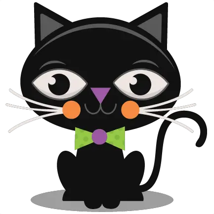 Download Black Cat Svg Scrapbook Cut Cute Black Cat Clip Art Png Black Cat Clipart Png