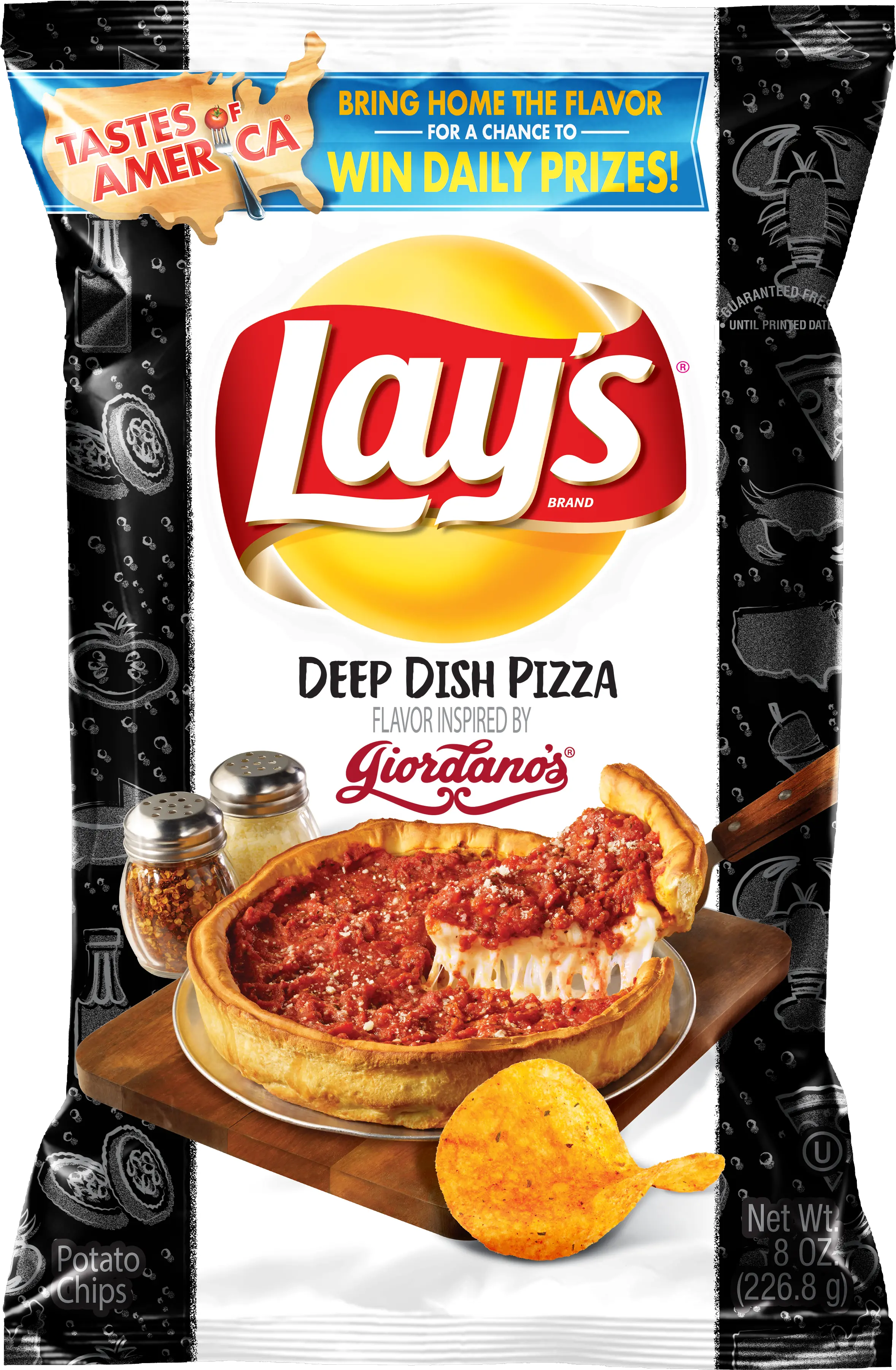 Frito Layu0027s New Deep Dish Pizza Potato Chips Inspired By Lays Deep Dish Pizza Png Frito Lay Logo