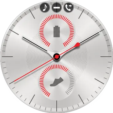 Watch Face With System Icons Solid Png Watch Face Png