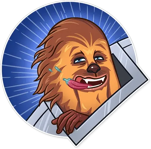 Chewbacca Wookiee Star Wars Sticker 9 Custom Decals Chewbacca Png Star Wars Chewbacca Icon