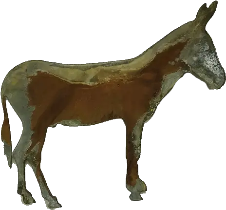 Rusty Metal Donkey Wall Art Mule Png Donkey Png