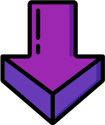 Down Arrow Free Arrows Icons Purple Down Arrow Icon Png Down Icon