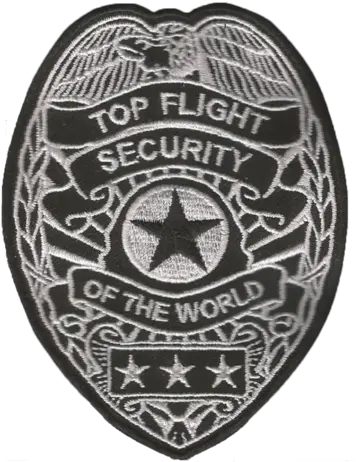 Top Flight Security Company Cloth Badge Solid Png Security Badge Png