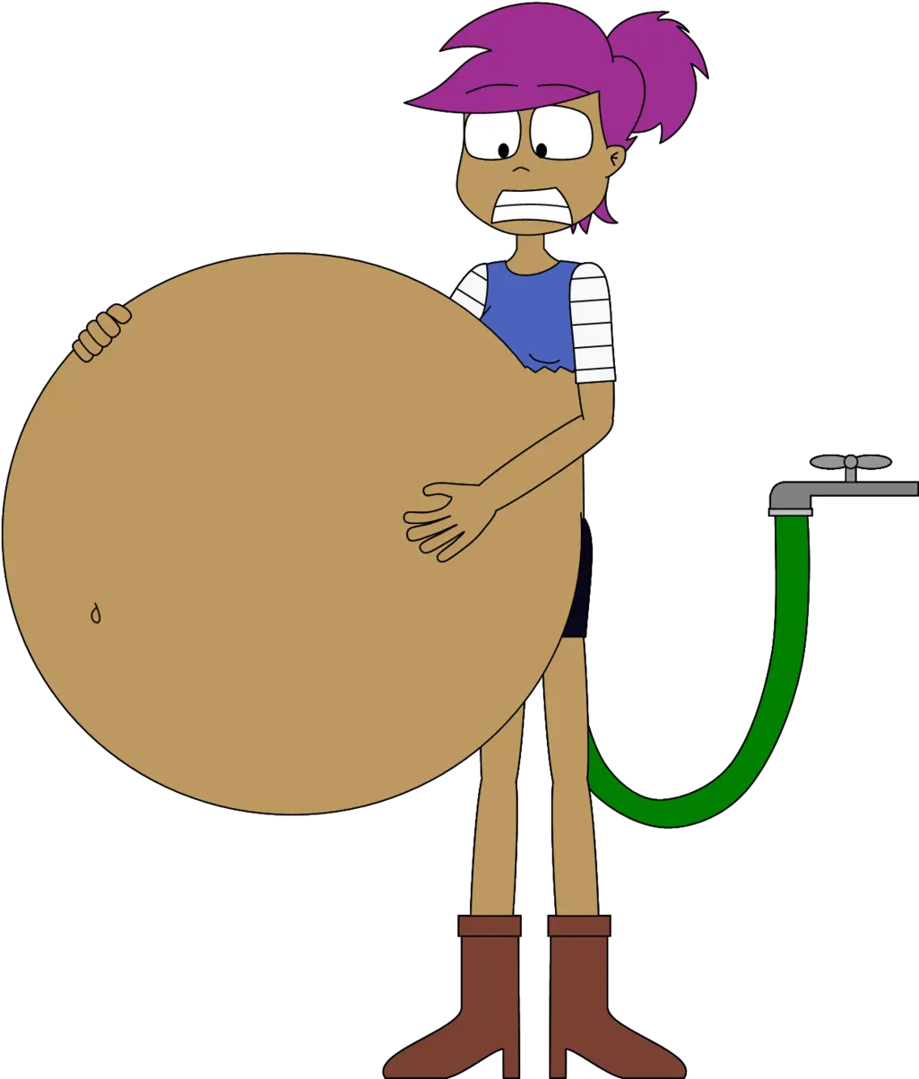 Enidu0027s Water Inflation By Angry Signs Ok Ko Enid Belly Ok Ko Be Heroes Enid Mom Png Ko Png