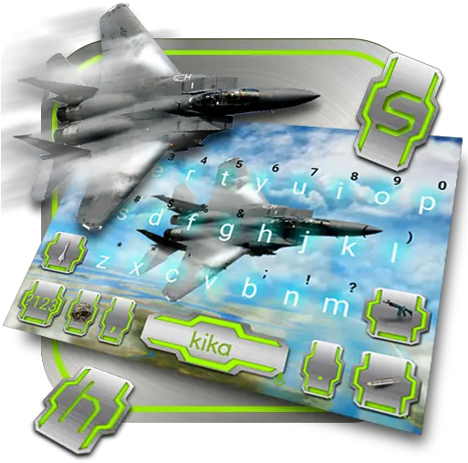 Air Battle Fighter Plane Keyboard Theme Apps Op Google Play General Dynamics Fighting Falcon Png Plane Emoji Png