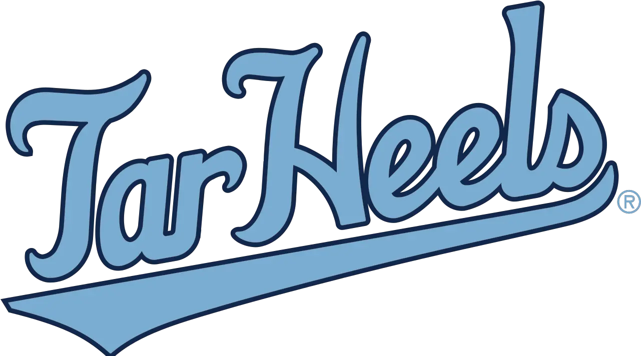 Unc Script Mark Tar Heels Blue North Carolina Tar Heels Logo Png Unc Basketball Logos