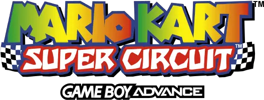 Mario Kart Super Circuit Pixelgumtv Mario Kart Super Circuit Png Game Boy Advance Logo