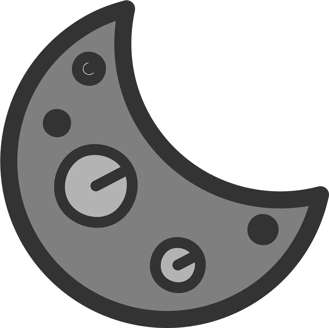 Crescent Moon Sign Clip Art Png Cresent Moon Icon