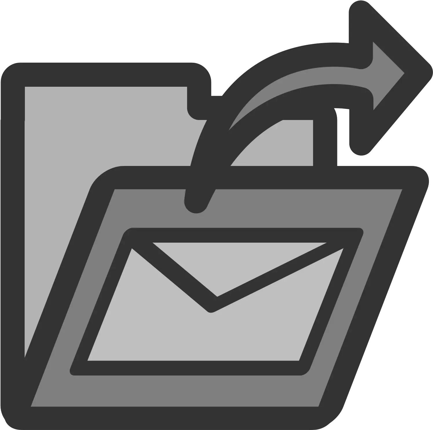 Sent Mail Folder Clip Art Outbox Clipart Png Sent Mail Icon
