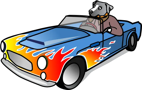 Dog In Sports Car Clip Art Vector Clip Art Clip Art Sports Car Png Car Clip Art Png