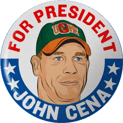 John Cena For President Emblem Png John Cena Transparent Background